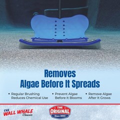 18&Prime; Swimming Pool Brush Head | More Than 10x the Brushing Force | Algae Remov…
