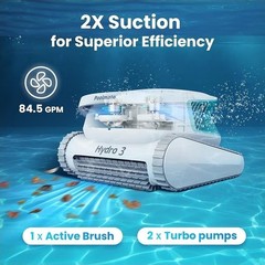 NIB Chasing Hydro 3 Cordless Pool Cleaner 200 mins Runtime Robot Vacuum Inground