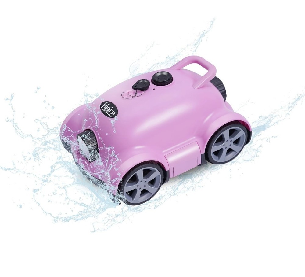 Hinice Cordless Robotic Pool Cleaner,Automatic Pool Vacuum Robot up to 2153 Sq F