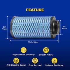 Philtop Powersports Air Filter, Replacement polaris air filter 1241084 for