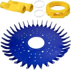 4 Pcs Pool Cleaner W70329 Finned Seal W69698 Diaphragm Foot Pad For Baracuda