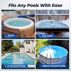 Pool Vacuum for Above Ground Pool, JESIMAIK 18.5 GPM Powerful Suction Handheld P