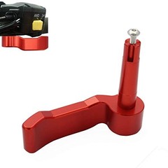 Thumb Throttle Lever CNC Aluminum Replacement Compatible with Polaris red