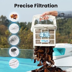 AIPER Cordless Robotic Pool Cleaner Vacuum Auto Parking Above Ground Flat Robot