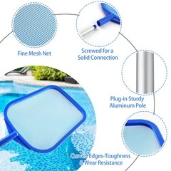 Skimmer de hojas de piscina de bolsa de red de piscina profunda servicio pesado