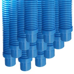Puri Tech Pool Cleaner Vac Hose Kreepy Krauly Barracuda 1.5 in x 4 ft Blue 12 pk
