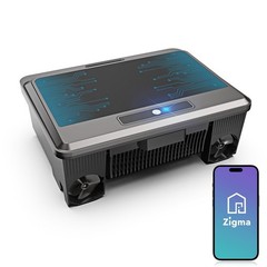 YOMA Y90 Solar Powered Robotic Pool Skimmer, Dual Cleaning Modes, Smart Obstacle