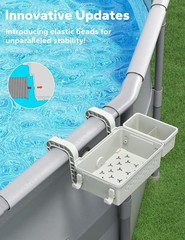 [PATENTED] 2026 Upgrade 2 Sets Poolside Storage Basket Original Above Ground
