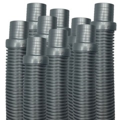 Puri Tech Hose Silver Hayward Navigator Pool Vac Ultra AquaBug 1.5in x 4ft 9 pk