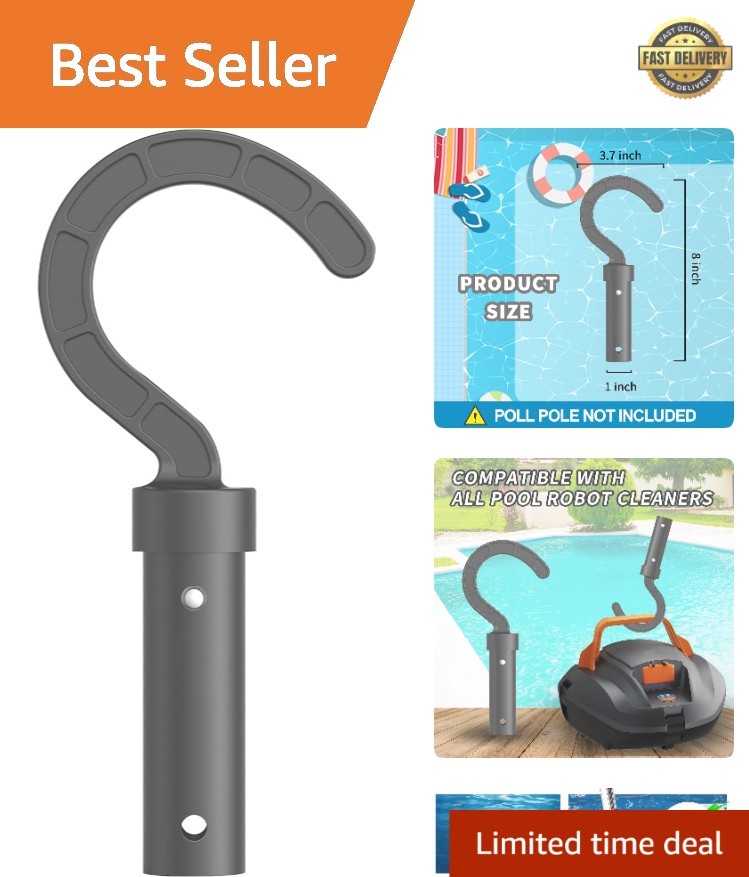 Water-Resistant Hook for Robotic Pool Cleaners – Fits Standard Telescopic Poles