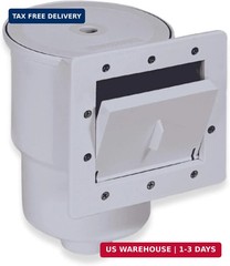 SWIMLINE HYDROTOOLS GREY Standard Thru-Wall Above Ground Pool Skimmer Kit | ABS