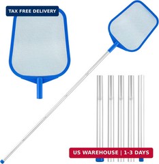 Pool Net – Pool Skimmer Net with 5 Section Detachable Poles, 22.2 »- 59.1 », Ski