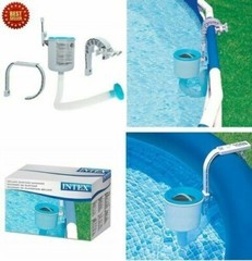Swimming Pool Wall Mount Surface Skimmer Above Ground Debris Cleaner Basket