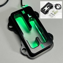 Shifter Gate for Kawasaki KRX 1000/KRX 1000 4, Black Anodized Shift Gate Green