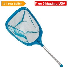 Professional Spa, Hot Tub, Pool Hand Leaf Skimmer Net with Aluminum Pole – De…