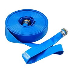 2&Prime; x 100 ft Lay Flat Water Discharge Hose Backwash Hose for Swimming Pools