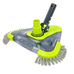 Upgrade Pool Vacuum Head Side Brush Universal Rotatable Hose Adapter Weighted