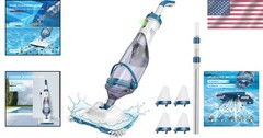 Wireless Pool Vacuum Cleaner, 18.5 GPM Suction