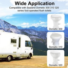 RV Toilet Water Valve Replacement Kit for black, white, silver