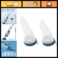 Handheld Pool Vacuum Cleaner Replacement Filter Bags (2 Pack) for PC10, PC15, PC