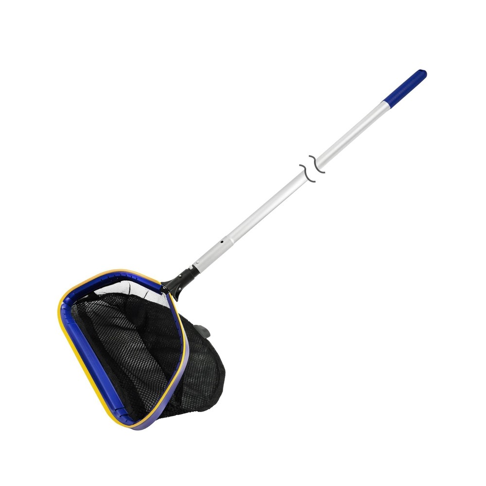 Poolvio Pool Deep Skimmer Net with 3ft – 10ft 1.0mm Thick Adjustable Telescop…