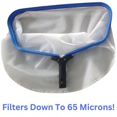 Professional 19&Prime; Fine Mesh Pool Skimmer Net – Triple Layer Net for Fine Debri…