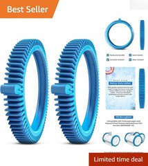 2-Pack Replacement Tires with Super Hump for Poolvergnuegen & Hayward
