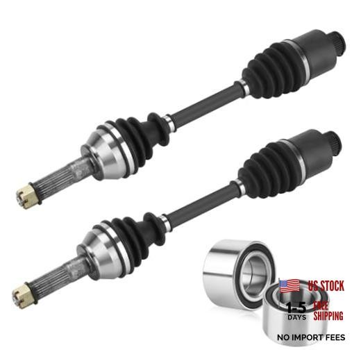Rear CV Axles & Wheel Bearing Kit For Polaris 4×4 2006 2*Rear Axles+bearings