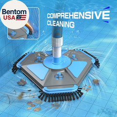4-In-1 Deluxe Swimming Pool Cleaning Kit – Includes Upgrade Triangular Pool Vacu