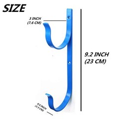 2 Pack Pool Pole Hanger for Fence Pool Equipment Hooks Tool Organizer