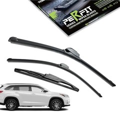 3pcs Front+Rear Direct Fit For 08-19 Highlander / 21-25 Sienna / 10-23 GX460