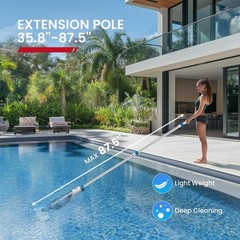 Wireless Pool Vacuum Cleaner, 18.5 GPM Suction