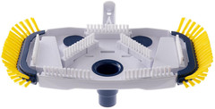 Cabezal de aspiradora manual lastrado para piscina, con cepillos laterales grand