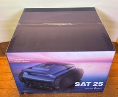 SAT 25 Cordless Robotic Pool Cleaner Wall-Waterline Sonar Navigation 3H Run Time
