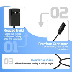 12.6V 1A AC Charger for Bublue Bubot 300P AI0P Pool Vacuum Cleaner NOT for A12P