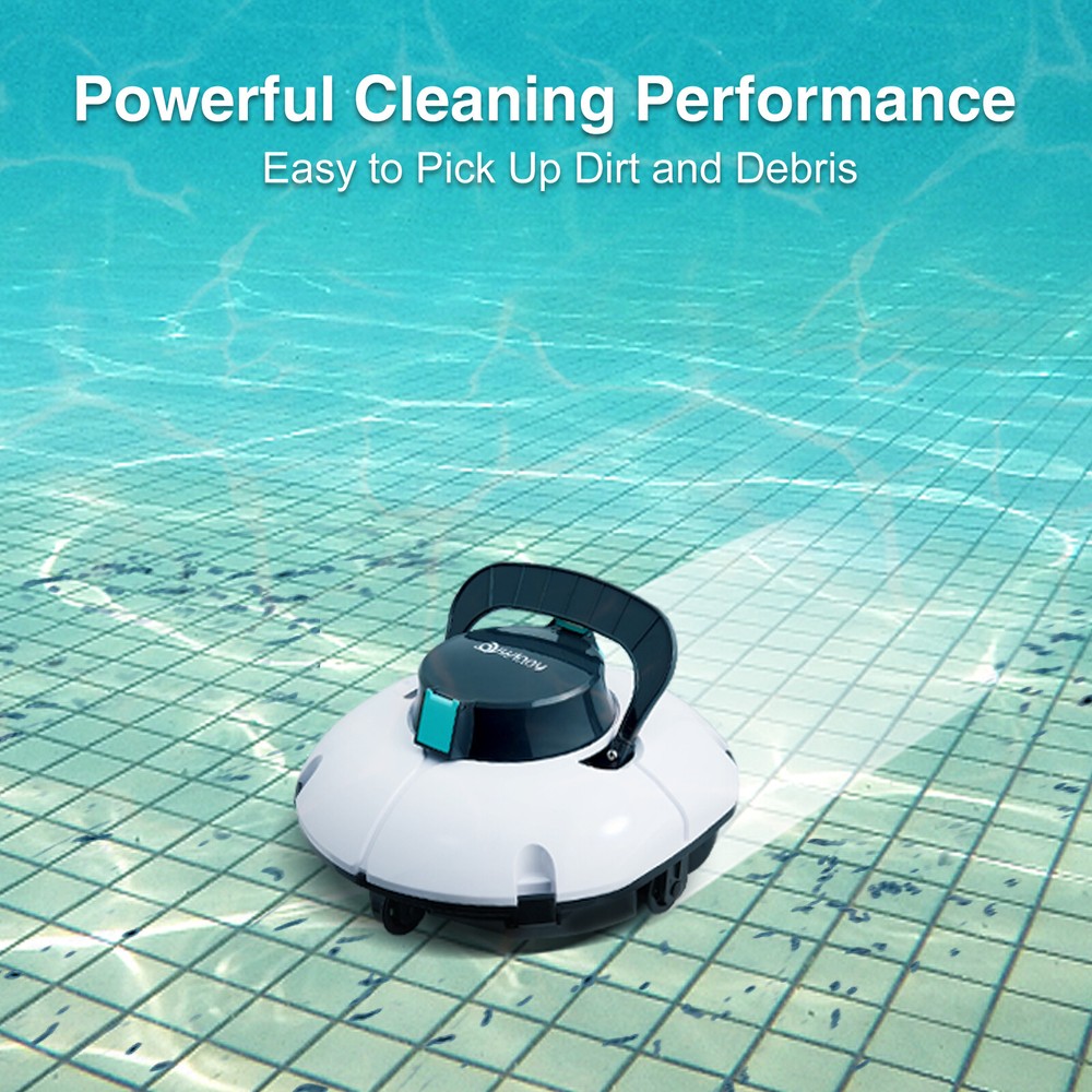 Winny Pool Cleaner Vacuum Above-ground Pool Cordless pool vacuum Robot 645 Sq.ft