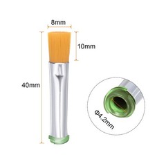 14G Brush Dispensing Tip 8mm Flat Needle Brush Tip 4.2mm ID for Dispensing Glue