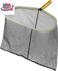 Heavy Duty Leaf Rake Pool Skimmer with Ultra Fine Mesh