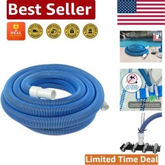 Durable 30 Ft Manual Pool Vacuum Hose – Swivel Cuff & Easy Setup for Clean Pools