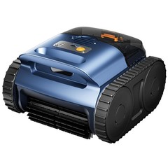 Cordless Robotic Pool Vacuum Track Drive Sonar Navigation