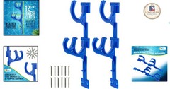 2-Pack Plastic Pool Pole Hooks – Efficient Storage for Skimmers, Rakes & More