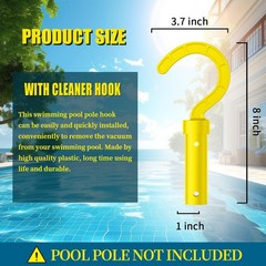 Hook for Robotic Pool Cleaner, Pool Hook for Poles with All Pool Vacuum Inclu…