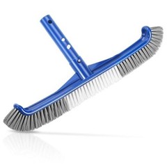 Pool Brush Head, Scrub Brush with Premium Nylon Bristles,Curved Ends High Blue