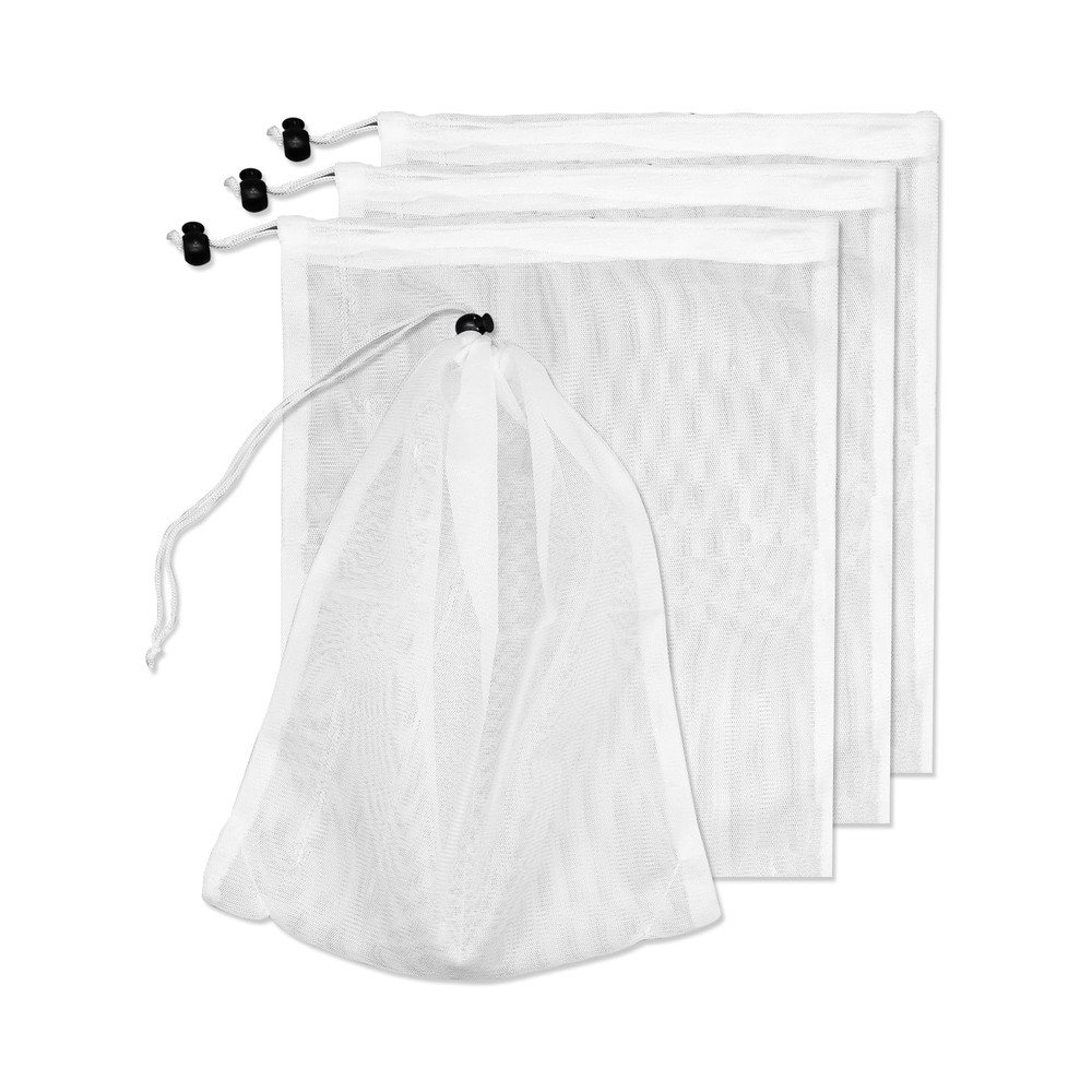 4Pcs Pool Vacuum Replacement Mesh Bag, Pool Leaf Vacuum Net Bag Fine Mesh wit…
