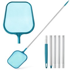 Pool Skimmer – Pool Skimmer Net with 5 Section Pool Skimmer with 5 pole, Teal