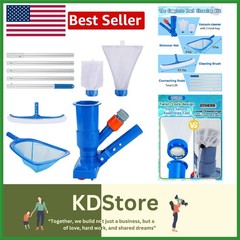 Complete 3-in-1 Pool Cleaning Solution for Above Ground Pools with 6.2ft Pole