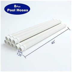 Pool Vacuum Hose Set – 8 Hoses, 1.5” Diameter
