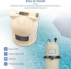ATRACYPART Pool Filter Lid Replacement for Pentair Clean & Clear CC150 CC75