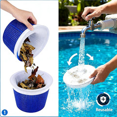 100 Pack Pool Skimmer Socks – Ultra Fine Mesh Filter for Debris