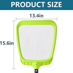 Professional Pool Skimmer Net,Fine Mesh Net Bag,Heavy Duty Swimming Leaf Skim…